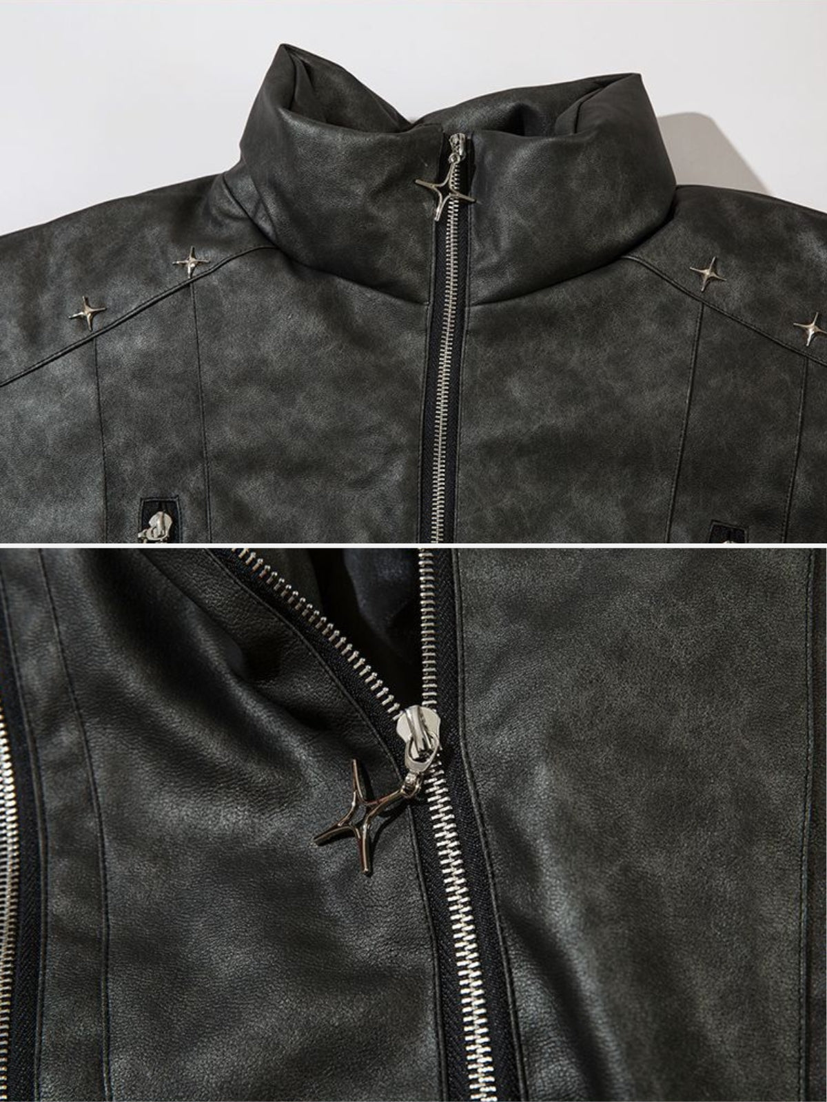 METEOR - Puffer Leather Jacket | Teenwear.eu