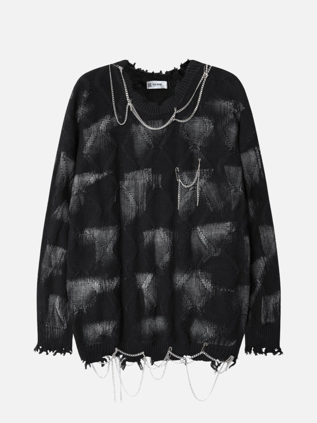 CHAINZ - Oversized Premium Sweater Black | Teenwear.eu