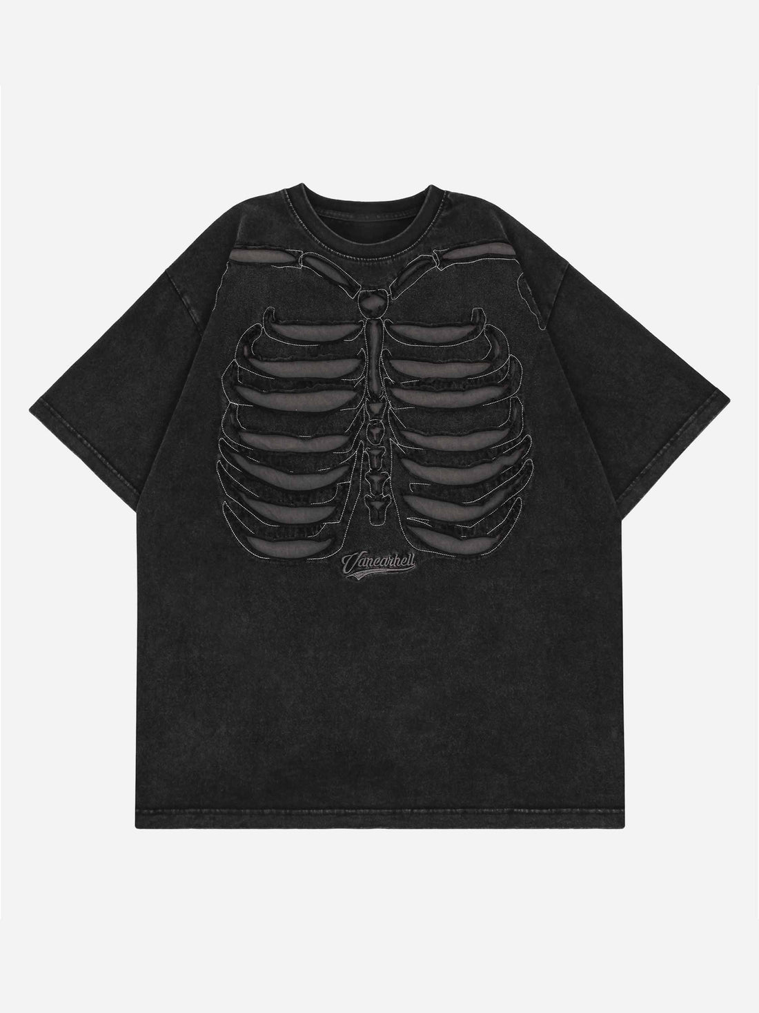 SKELE - Oversized Print T-Shirt Black | Teenwear.eu