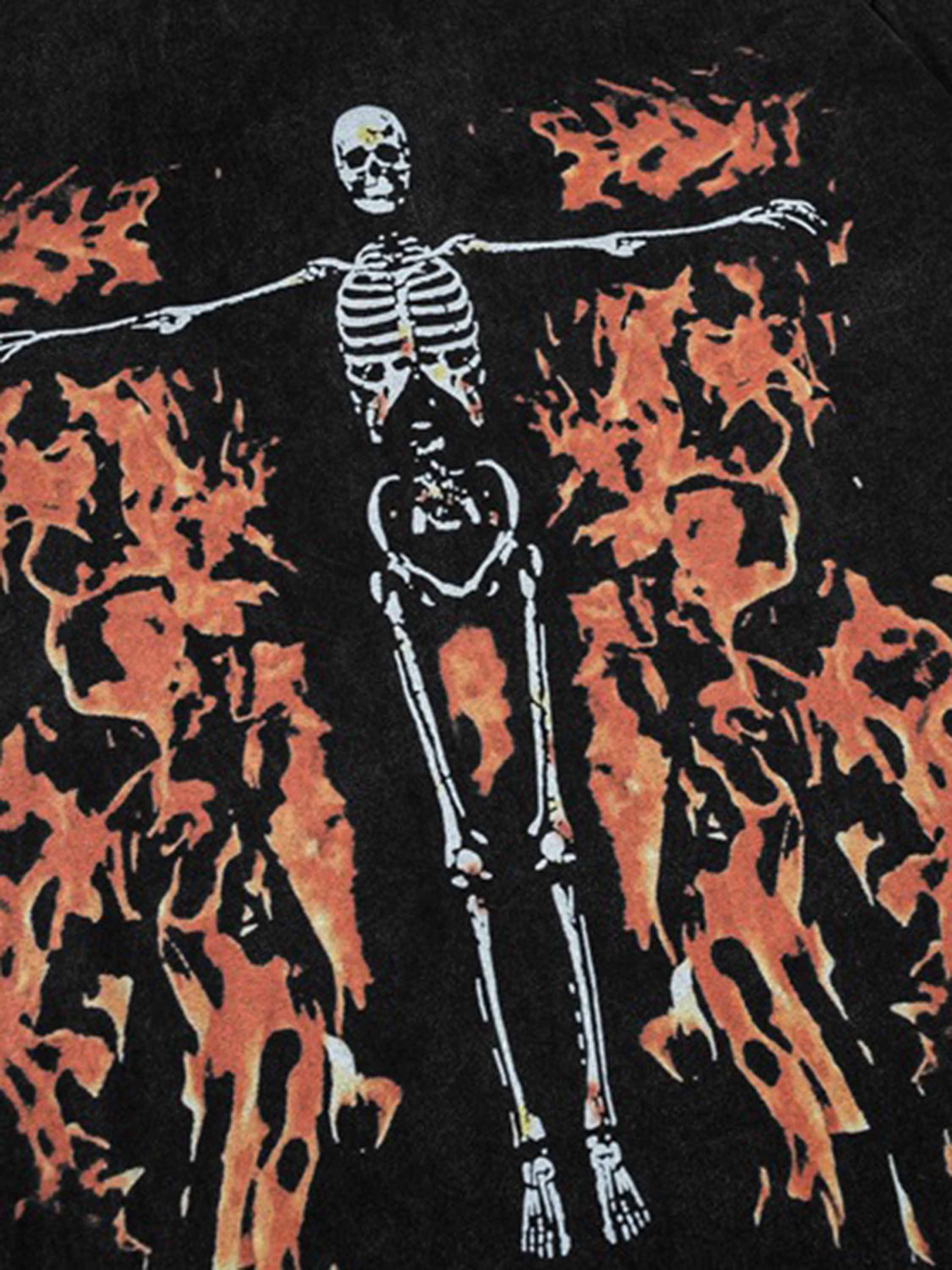 SKELETON - Oversized Print T-Shirt | Teenwear.eu