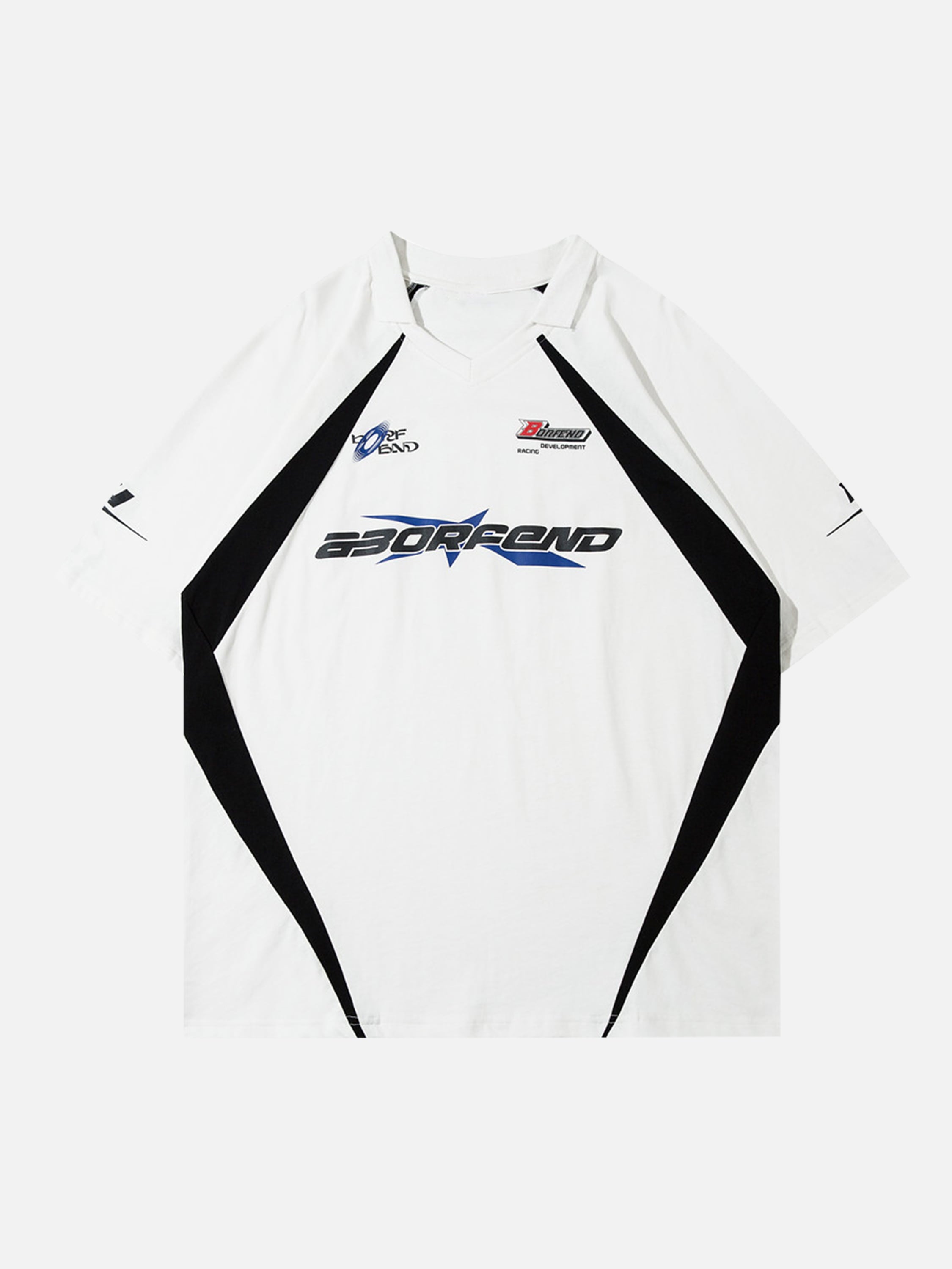 LAPEL - Super Oversized Polo T-shirt white | Teenwear.eu