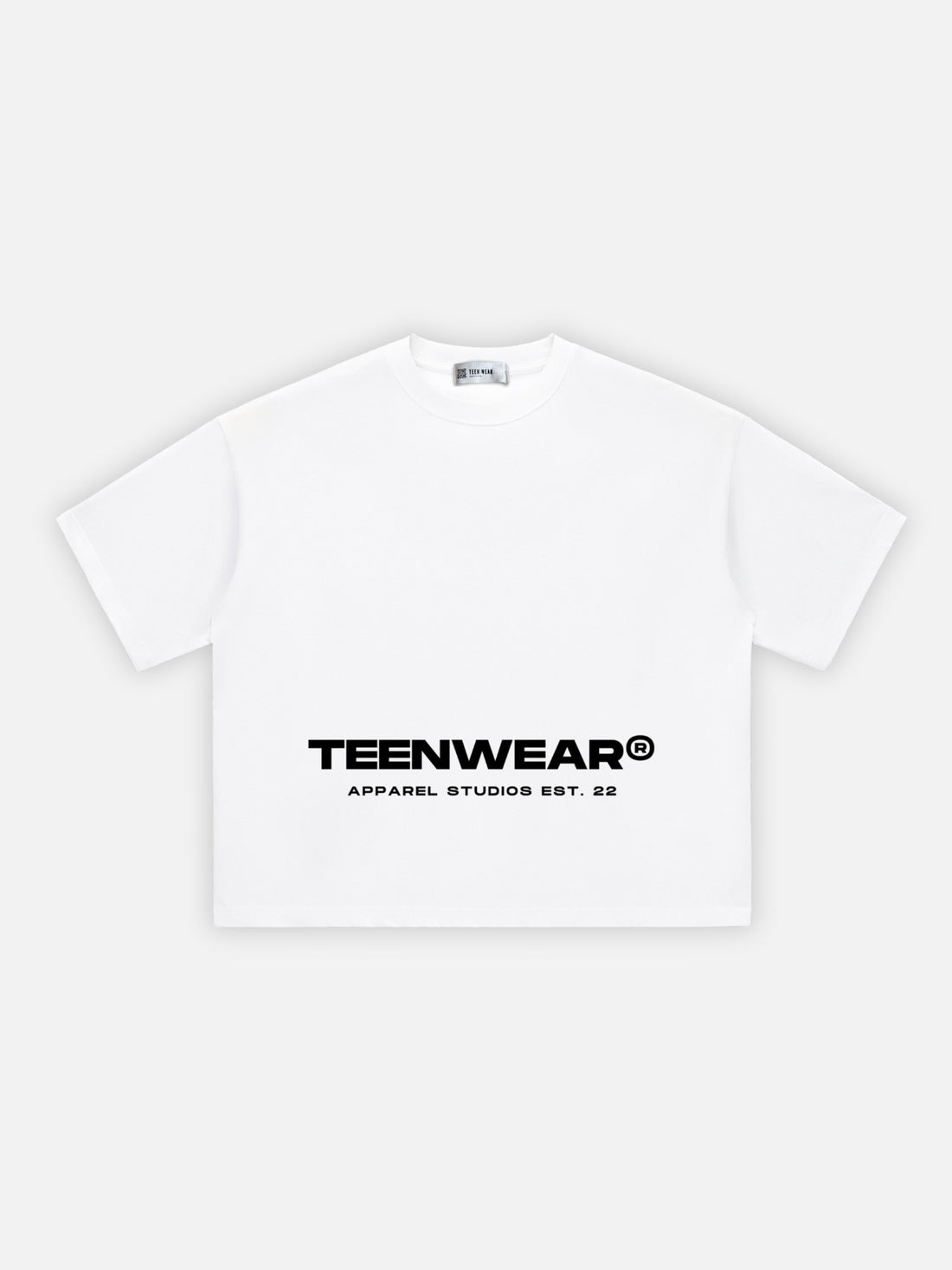 TEENWEAR - Boxy Fit Print T-shirt White | Teenwear.eu